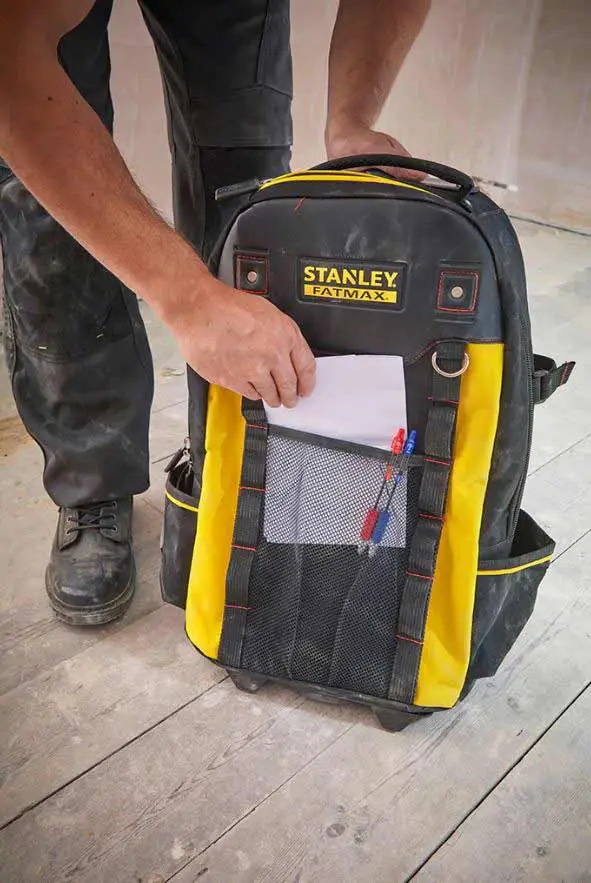 STANLEY - Sac à Dos Porte-Outils Avec Roulettes Et Poignée Télescopique 15 STANLEY - Sac à Dos Porte-Outils Avec Roulettes Et Poignée Télescopique – Image 13