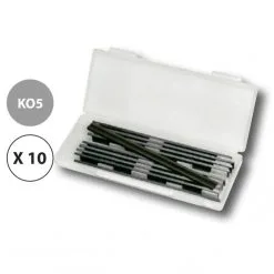 LEMAN - Fers De Rabot Réversibles - 82x5,5x1,1 (Lot De 10 Pièces)