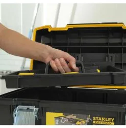 STANLEY - Boîte à Outils Etanche Fatmax - 710 X 285 X 308 Mm - Capacité Max. 45 Litres -Outils Maison Magasin Boite a Outils Etanche Fatmax avec rangements 1