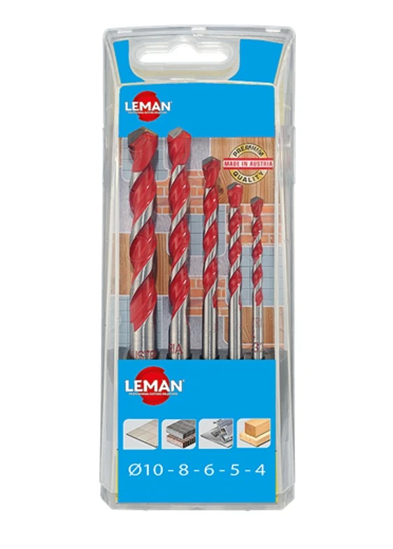 LEMAN - Coffret 5 Forets Cylindriques Multi-matériaux ø 4 / 5 / 6 / 8 Et 10 Mm 3 LEMAN - Coffret 5 Forets Cylindriques Multi-matériaux ø 4 / 5 / 6 / 8 Et 10 Mm