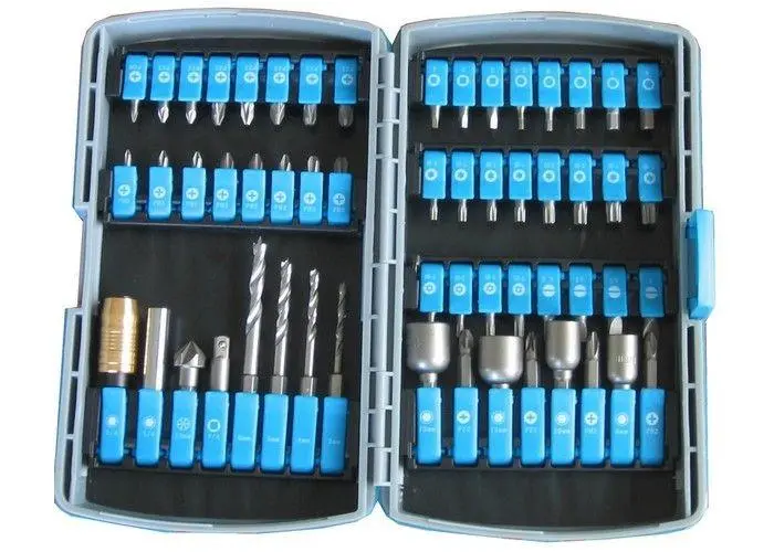 LEMAN - Boite De 44 Embouts + 2 Porte-embouts + 1 Adaptateur 1/4 + 4 Mèches Bois + 4 Douilles + 1 Fraisoir 4 LEMAN - Boite De 44 Embouts + 2 Porte-embouts + 1 Adaptateur 1/4 + 4 Mèches Bois + 4 Douilles + 1 Fraisoir – Image 2