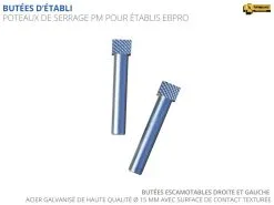ETABLIS FRANCOIS - EBPRO Établi Bricoleur Avec 2 Presses Horizontales PH24 Et Poteaux De Serrage PM -Outils Maison Magasin ETABLIS FRANCOIS EBPRO etabli Bricoleur avec 2 Presses h 1