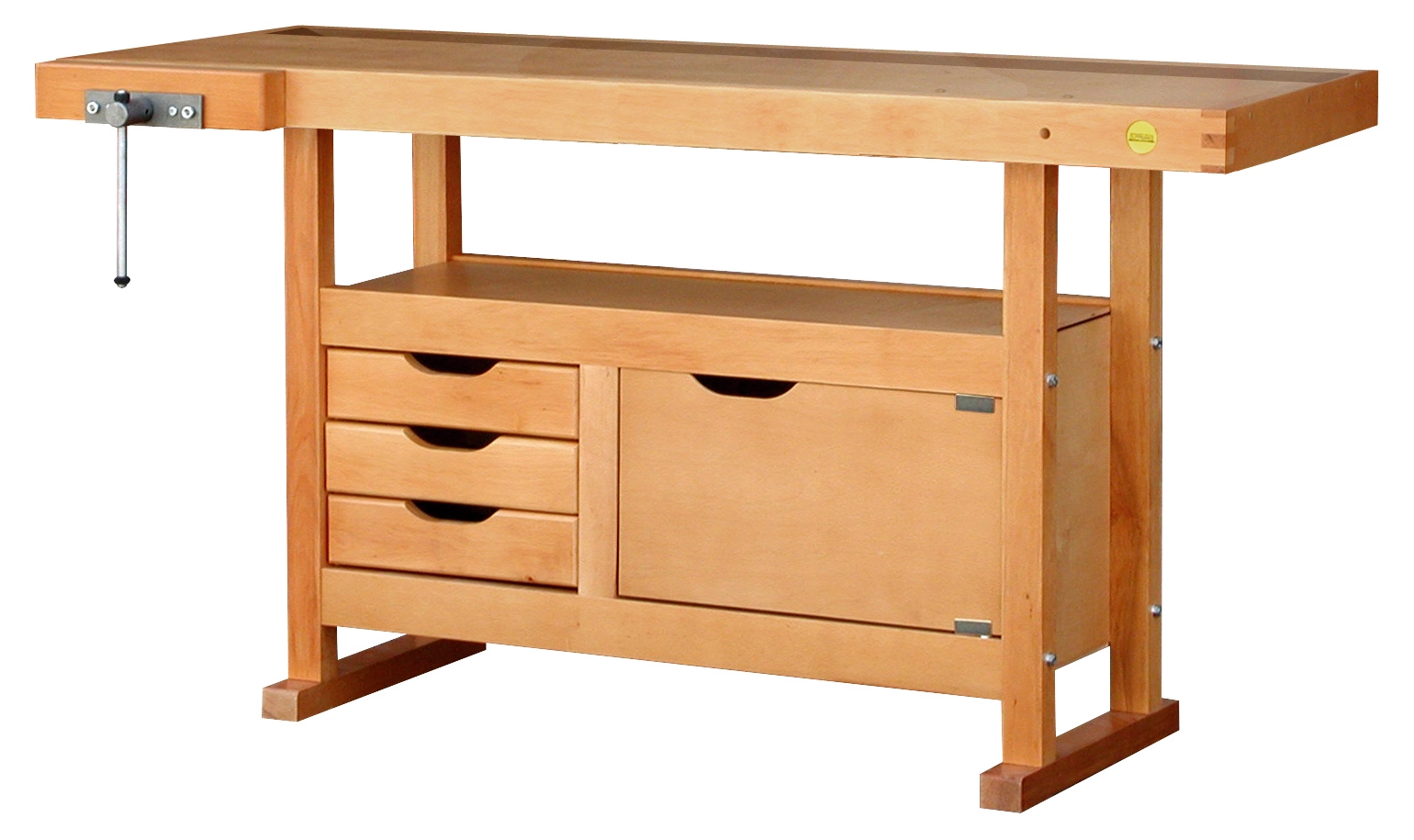 OUTIFRANCE - 0013143 Établi Bois à Caisson - 1500x500 Mm - 1 Porte / 3 Tiroirs 3 OUTIFRANCE - 0013143 Établi Bois à Caisson - 1500x500 Mm - 1 Porte / 3 Tiroirs