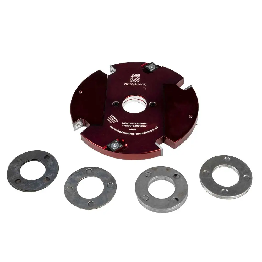 HOLZMANN - VN160-2 - Porte Outil à Tenonner Extensible Ø 160 Mm / 14 - 28 Mm 3 HOLZMANN - VN160-2 - Porte Outil à Tenonner Extensible Ø 160 Mm / 14 - 28 Mm