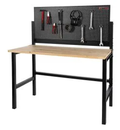 HOLZMANN - WB142FOLD Etabli Métallique De Travail Pliable Avec Plateau En Bois Sapin 1197 X 600 Mm -Outils Maison Magasin HOLZMANN WB142FOLD Etabli metallique de travail pliable 2