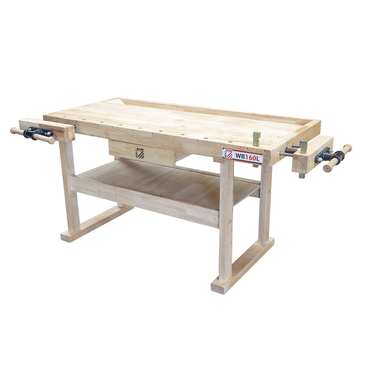 HOLZMANN - WB160L - Établi En Bois Massif De 1600 Mm De Longueur / Charge Max. 150 Kg 3 HOLZMANN - WB160L - Établi En Bois Massif De 1600 Mm De Longueur / Charge Max. 150 Kg