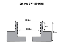 HOLZPROFI - DW-KIT-MINI Coffret Mandrin 4 Mors ø 70 Mm + Bague 1" X 8 TPI à M33 X 3,5 Mm -Outils Maison Magasin HOLZPROFI Coffret mandrin o70mm DW KIT MINI 2