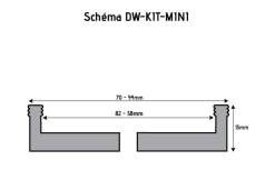 HOLZPROFI - DW-KIT-MINI Coffret Mandrin 4 Mors ø 70 Mm + Bague 1" X 8 TPI à M33 X 3,5 Mm -Outils Maison Magasin HOLZPROFI Coffret mandrin o70mm DW KIT MINI 6