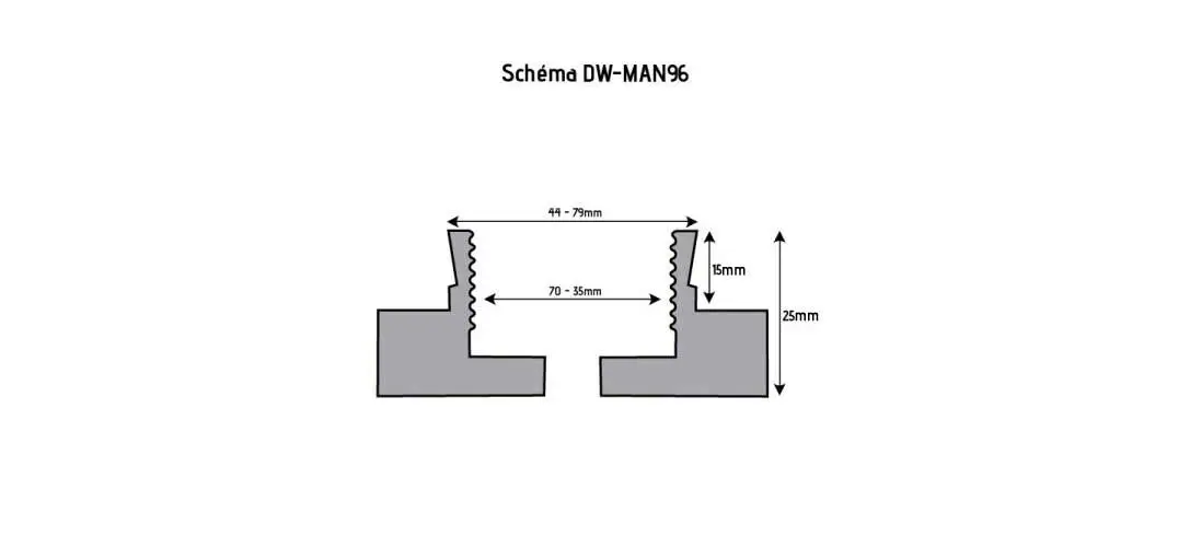 HOLZPROFI - DW-MAN96 - Mandrin 4 Mors Ø96 Mm Avec Queue De Cochon 4 HOLZPROFI - DW-MAN96 - Mandrin 4 Mors Ø96 Mm Avec Queue De Cochon – Image 2
