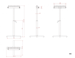 Holzprofi - RBK Servante à Rouleau Et à Billes (Hauteur : 1150 Mm Max) -Outils Maison Magasin Holzprofi RBK Servante a rouleau et a billes Hauteur 115 2