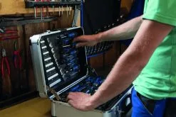 SCHEPPACH - TB150 - Malette à Outils - 101 Outils En Chrome Vanadium -Outils Maison Magasin Mallette 101 outils Scheppach TB150