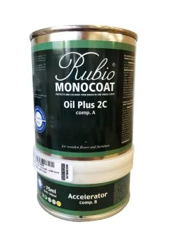 RUBIO MONOCOAT Oil + 2C Set - Intérieur - COULEURS (Pigmentée) Huile Bois Monocouche Ecologique & Accélérateur 5 RUBIO MONOCOAT Oil + 2C Set - Intérieur - COULEURS (Pigmentée) Huile Bois Monocouche Ecologique & Accélérateur -Outils Maison Magasin Oil 2C plus Gold Rubio 350ml 1
