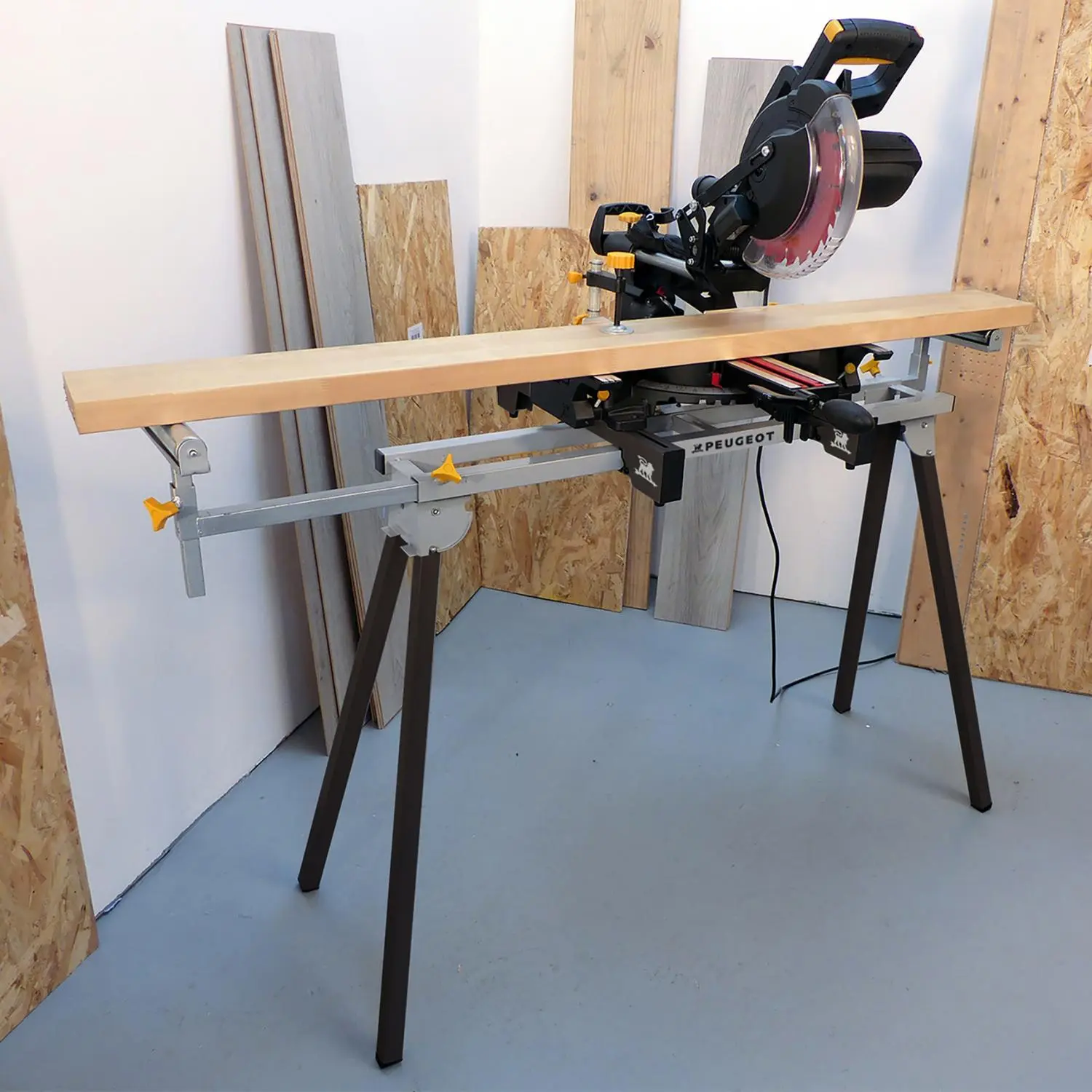 PEUGEOT - EnergyStand-189R Support De Scie Universel Hauteur 880 Mm, Largeur 1000 Mm, Système Pliant 6 PEUGEOT - EnergyStand-189R Support De Scie Universel Hauteur 880 Mm, Largeur 1000 Mm, Système Pliant – Image 4