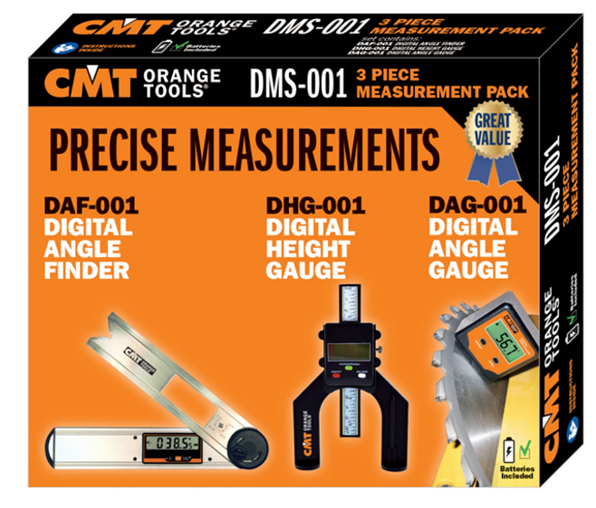 CMT - DMS-001 Pack 3 Outils De Mesure Pour Menuiserie 3 CMT - DMS-001 Pack 3 Outils De Mesure Pour Menuiserie