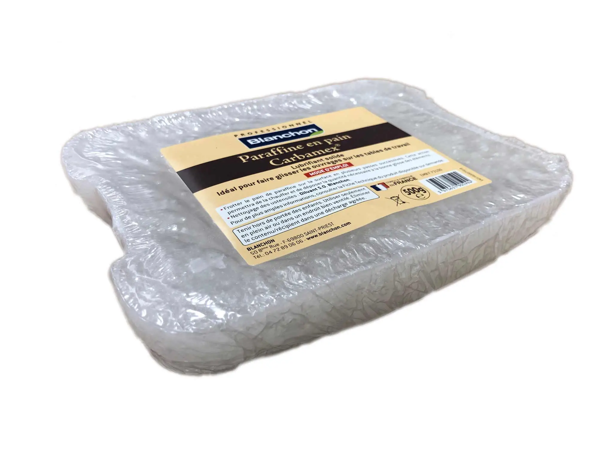 BLANCHON - Paraffine Lubrifiante En Pain - Carbamex - 500g 4 BLANCHON - Paraffine Lubrifiante En Pain - Carbamex - 500g – Image 2