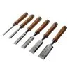 HOLZMANN - SES6TLG - Coffret De 6 Ciseaux à Bois HSS - Largeur 6 à 38 Mm -Outils Maison Magasin SES6TLG Coffret de 6 Ciseaux a Bois Holzmann