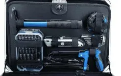 SCHEPPACH - TB150 - Malette à Outils - 101 Outils En Chrome Vanadium -Outils Maison Magasin TB150 avec marteau cutter scie cles allen