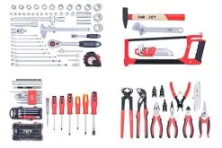 JET - Y-136C - Caisse De 136 Outils De Bricolage - 510 X 200 X 430 Mm 5 JET - Y-136C - Caisse De 136 Outils De Bricolage - 510 X 200 X 430 Mm -Outils Maison Magasin TT 412 outils fournis avec la servante JET 1