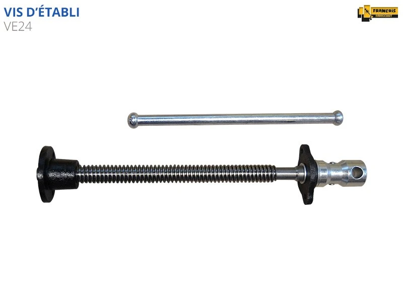 ETABLIS FRANCOIS ÉTABLIS FRANÇOIS - VE24 Vis De Serrage Filetage Trapézoïdal (Ø 24 Mm, Pas De 5 Mm) 4 ETABLIS FRANCOIS ÉTABLIS FRANÇOIS - VE24 Vis De Serrage Filetage Trapézoïdal (Ø 24 Mm, Pas De 5 Mm) – Image 2