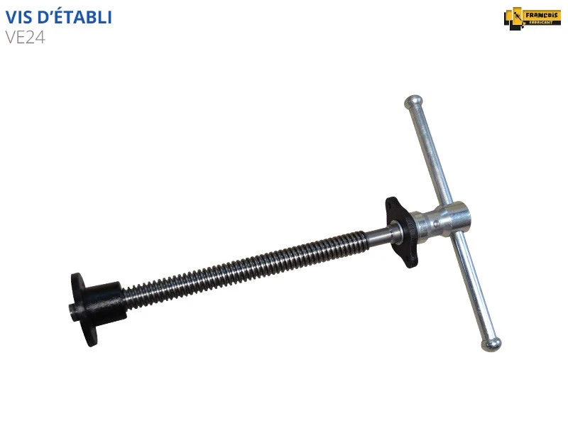 ETABLIS FRANCOIS ÉTABLIS FRANÇOIS - VE24 Vis De Serrage Filetage Trapézoïdal (Ø 24 Mm, Pas De 5 Mm) 3 ETABLIS FRANCOIS ÉTABLIS FRANÇOIS - VE24 Vis De Serrage Filetage Trapézoïdal (Ø 24 Mm, Pas De 5 Mm)