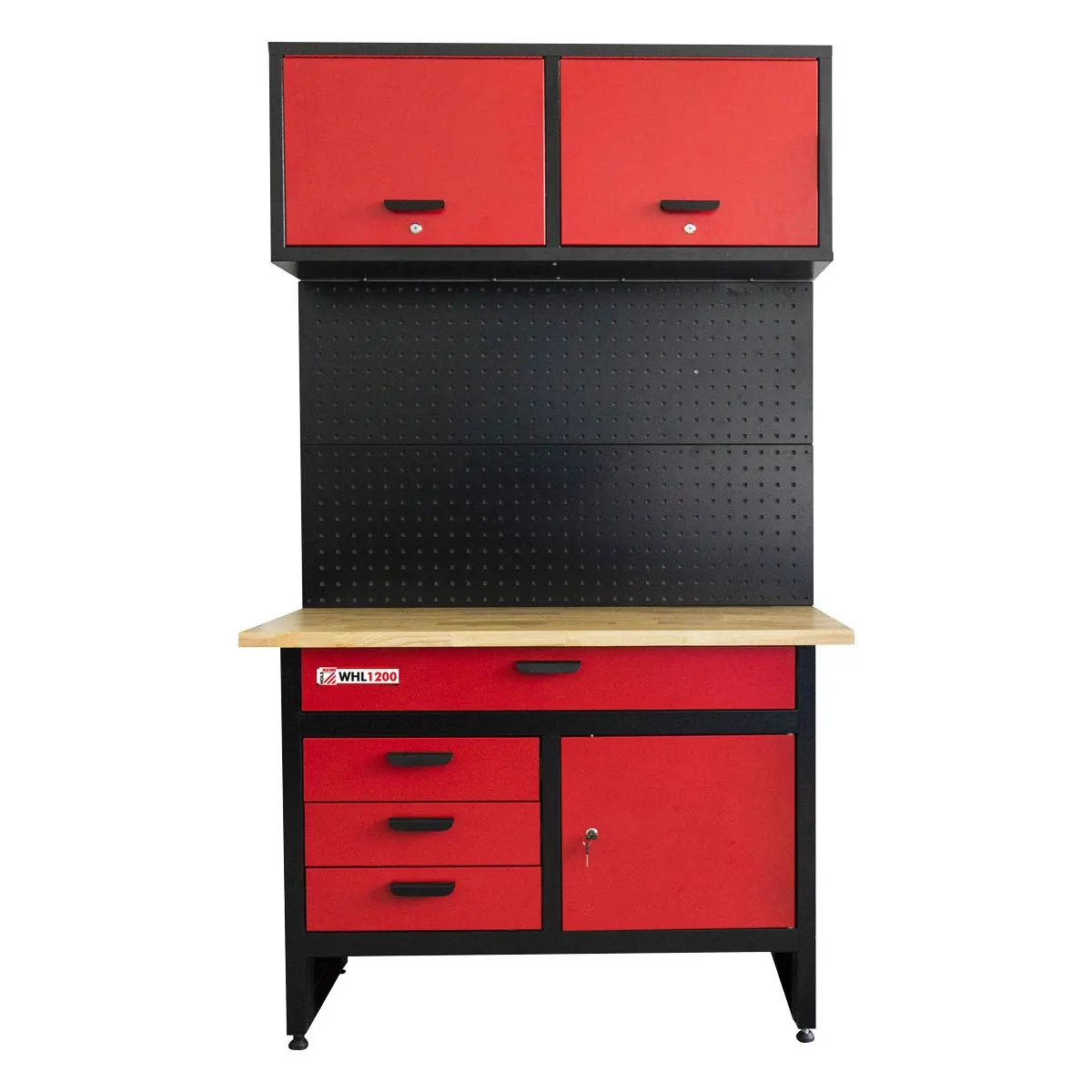 HOLZMANN - WHL1200 - Établi Métallique Avec Armoire Murale Et Panneau Perforé 3 HOLZMANN - WHL1200 - Établi Métallique Avec Armoire Murale Et Panneau Perforé
